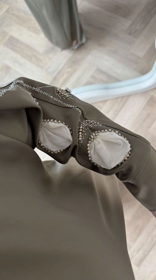 Olive Pearl Abaya